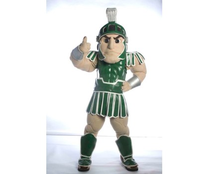 Spartan Trojan Knight Sparty Mascot Costume Spartan Trojan Knight Sparty Mascot Costume