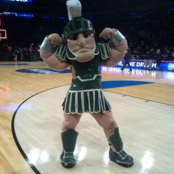 Realistic Spartan Trojan Knight Sparty Mascot Costume