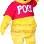 Short Plush Cartoon Pooh Bear Mascot Costume