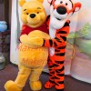Harmonious Pooh Bear and Tigger Friends Mascot Costume