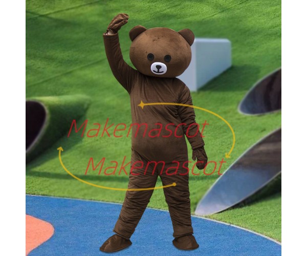 Adult Cartoon Brown Bear Mascot Costume Adult Cartoon Brown Bear Mascot Costume