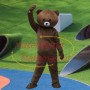 Adult Cartoon Brown Bear Mascot Costume