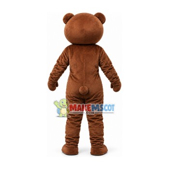 Introverted Girl Brown Bear Mascot Costume