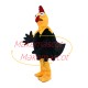 Lively Skinny Black Chicken Mascot Adult Costume