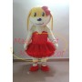 Deportment Dog In the Red Tutu Mascot Costume