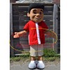 The Outdoor Sport Black Boy Mascot Costume