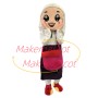 Shy Girl Carrying Big Shoulder Bag Mascot Costume