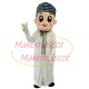 Uyghur Teenager In Plaid Headscarf Mascot Costume Uyghur Teenager In Plaid Headscarf Mascot Costume