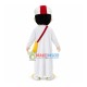 The Minority Teenager In White Robe Mascot Costume