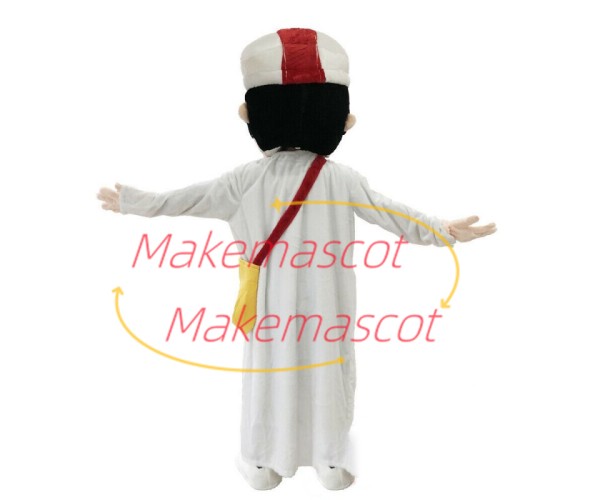 The Minority Teenager In White Robe Mascot Costume The Minority Teenager In White Robe Mascot Costume