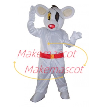 Vigilant Huge One-eyed White Mouse Mascot Costume