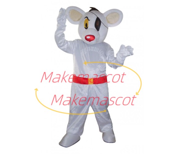 Vigilant Huge One-eyed White Mouse Mascot Costume Vigilant Huge One-eyed White Mouse Mascot Costume