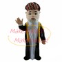 Friendly White Beard Indian Grandpa Mascot Costume