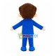 Elite Man In The Blue Dinner Suits Mascot Costume Elite Man In The Blue Dinner Suits Mascot Costume