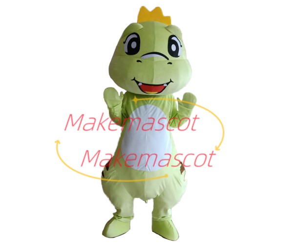 Festive The Light Green Baby Dinosaur Mascot Costume