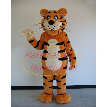 Docile The Adult Size Tiger Mascot Costume Docile The Adult Size Tiger Mascot Costume