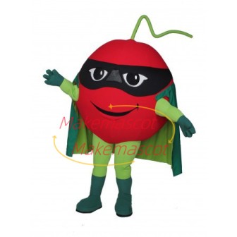 Cartoon Red Apple Guardian Mascot Costume