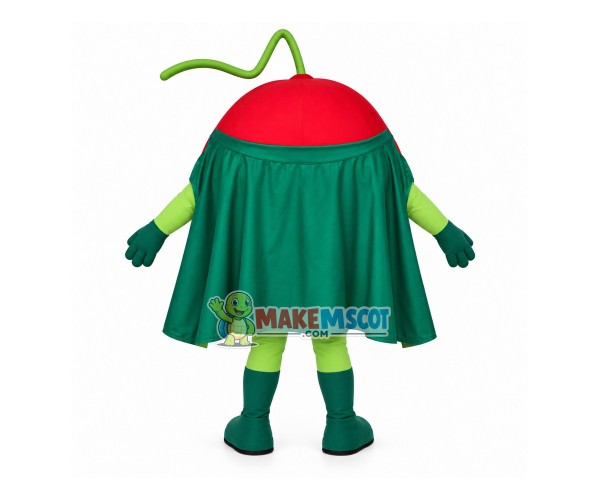 Cartoon Red Apple Guardian Mascot Costume Cartoon Red Apple Guardian Mascot Costume