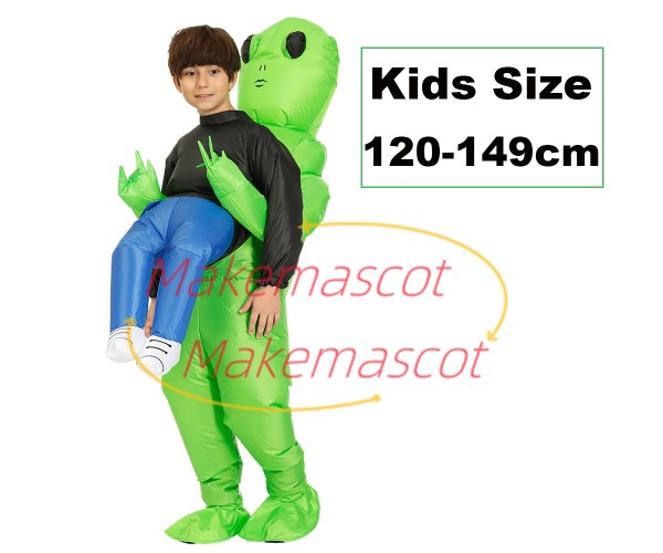 Inflatable Green Alien Mascot Costume for Kids Inflatable Green Alien Mascot Costume for Kids