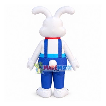 Inflatable Splendid Christmas Bunny Mascot Costume Inflatable Splendid Christmas Bunny Mascot Costume