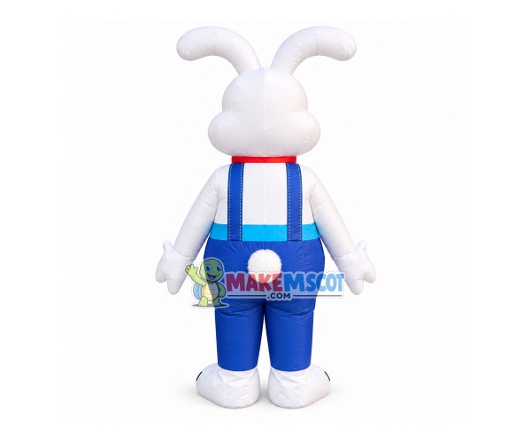 Inflatable Splendid Christmas Bunny Mascot Costume Inflatable Splendid Christmas Bunny Mascot Costume