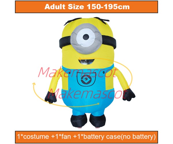 Funny One-eyed Minion Mascot Inflatable Costume