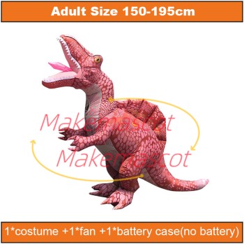 Inflatable Dark Red Spinosaurus Mascot Costume Inflatable Dark Red Spinosaurus Mascot Costume