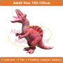 Inflatable Dark Red Spinosaurus Mascot Costume