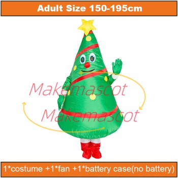Christmas Tree Mascot Inflatable Costume Christmas Tree Mascot Inflatable Costume