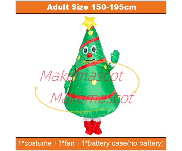 Christmas Tree Mascot Inflatable Costume Christmas Tree Mascot Inflatable Costume