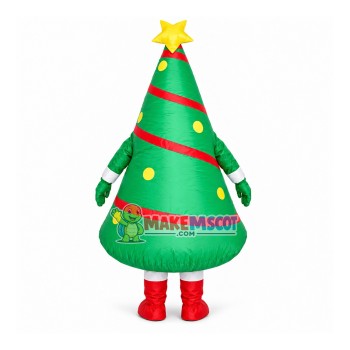 Christmas Tree Mascot Inflatable Costume Christmas Tree Mascot Inflatable Costume