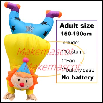 Inflatable Inverted Clown Mascot Costume Inflatable Inverted Clown Mascot Costume