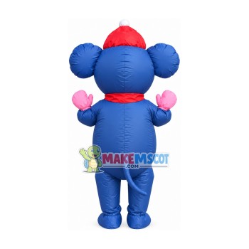 Large Winter Rat Inflatable Mascot Costume