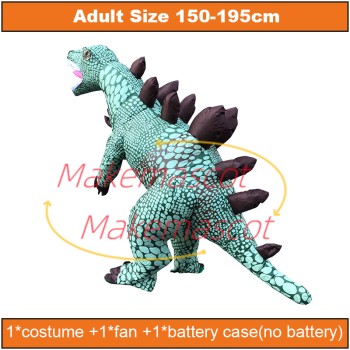Roaring Inflatable Stegosaurus Mascot Costume