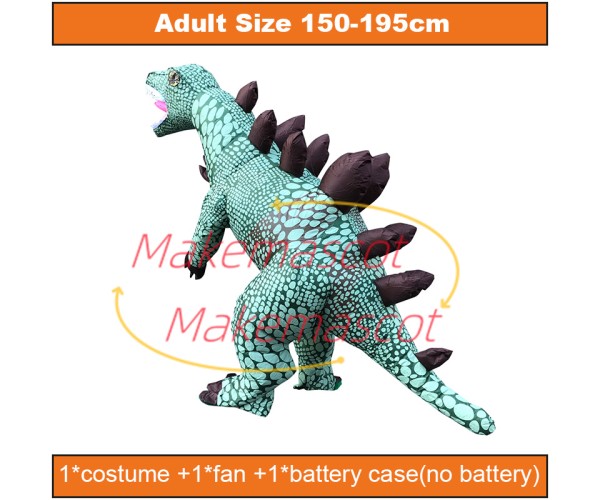 Roaring Inflatable Stegosaurus Mascot Costume Roaring Inflatable Stegosaurus Mascot Costume