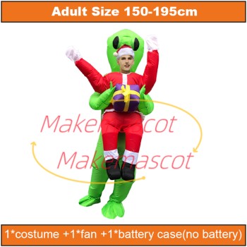 Flying High Santa Claus Inflatable Mascot Costume Flying High Santa Claus Inflatable Mascot Costume