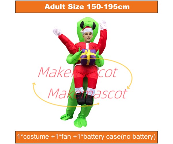 Flying High Santa Claus Inflatable Mascot Costume Flying High Santa Claus Inflatable Mascot Costume