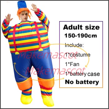 Inflatable Halloween Clown Mascot Costume Inflatable Halloween Clown Mascot Costume