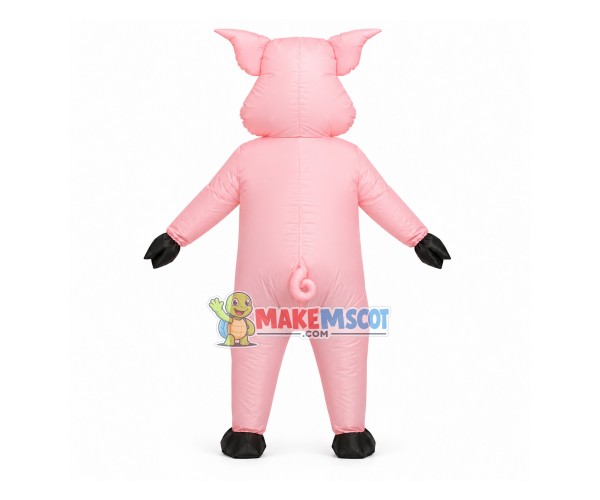 Pink Big-faced Pig Mascot Inflatable Costume Pink Big-faced Pig Mascot Inflatable Costume