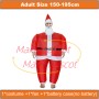 Inflatable White Beard Santa Claus Mascot Costume