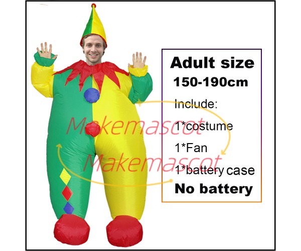 Entertainment Clown Inflatable Mascot Costume Entertainment Clown Inflatable Mascot Costume