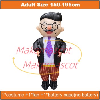 Kind the Old Gentleman Inflatable Mascot Costume Kind the Old Gentleman Inflatable Mascot Costume