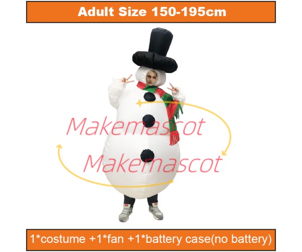 Christmas Snowman Inflatable Mascot Costume Christmas Snowman Inflatable Mascot Costume