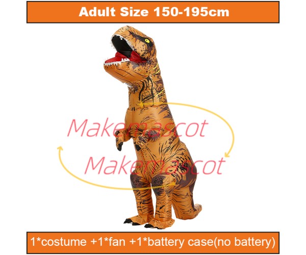 Adult Inflatable Tyrannosaurus Mascot Costume