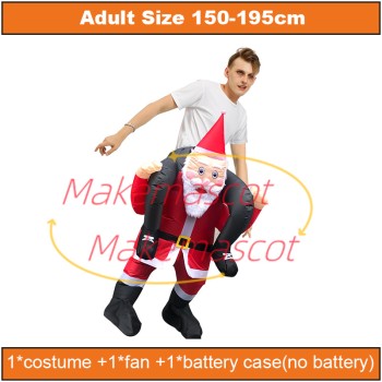 Inflatable Riding Santa Claus Mascot Costume Inflatable Riding Santa Claus Mascot Costume