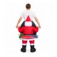 Inflatable Riding Santa Claus Mascot Costume