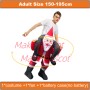 Inflatable Riding Santa Claus Mascot Costume