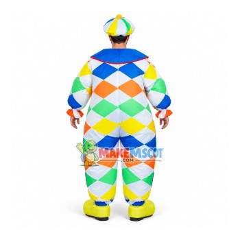 Colored Shower Hat Clown Mascot Costume Inflatable