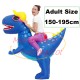 Adult Riding Blue Dinosaur Mascot Costume Inflatable Adult Riding Blue Dinosaur Mascot Costume Inflatable
