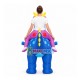 Adult Riding Blue Dinosaur Mascot Costume Inflatable Adult Riding Blue Dinosaur Mascot Costume Inflatable